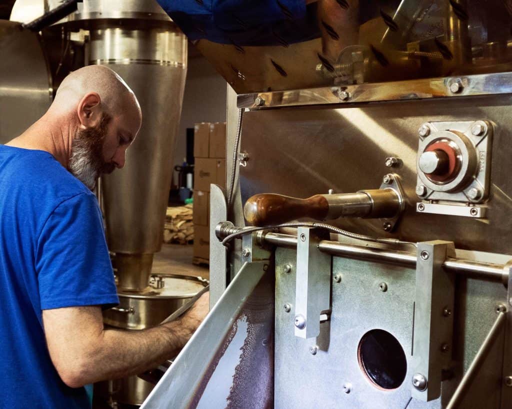 fresh roasted coffee boring machine