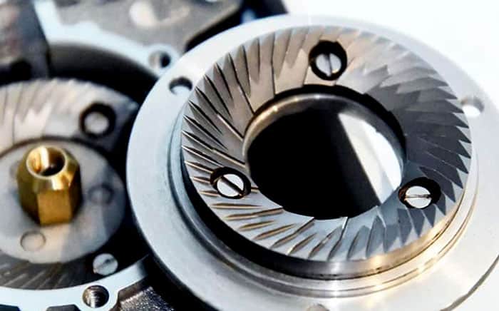 Flat Burr Grinder Inside