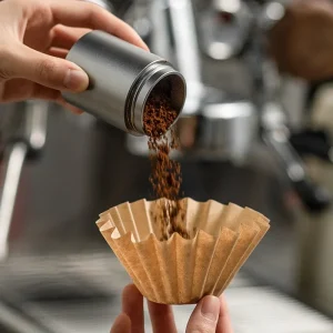 Basket Paper Filters 1 4 Servings Of Coffee Filter Paper Disposable Cake Type Hand Wash Filter Paper Drip Coffee 1