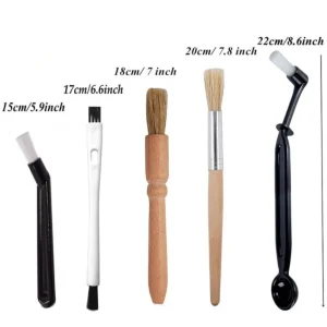 Coffee Cleaning Brush Set Coffee Brush Set Espresso Brush Kit Include Wooden Coffee Grinder Machine Cleaning Brush And Nylon Espresso 1