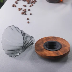 Diamond Glass Pour Over Coffee Carafe and Dripper Set Glass Diamond Coffee Pot Sharing Pot Filter Cup Set Household Hand Brewed Pour Over Glass Makers