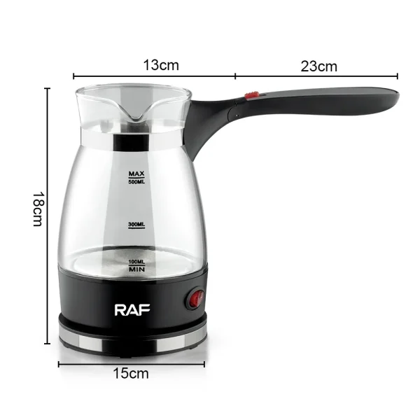 600w Electric Coffee Maker Turkey Coffee Pot Glass Italian Mocha Pot Greek Turkish Coffee Machine Easy 5