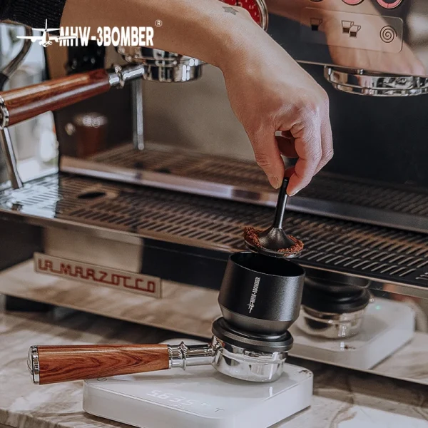 Mhw 3bomber Coffee Dosing Funnel Aluminum Alloy Blind Shaker Fit 51 54 58mm Portafilters Espresso Dosing 1