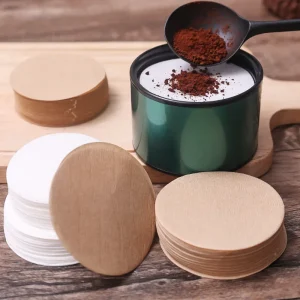 Moka Pot Disc Paper Filters 100pcs Disposable Round Coffee Filter Paper For Espresso Coffee Maker Filter Circular Hand Poured Coffee Filter