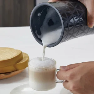 One-Touch Electric Milk Frother Automatic Hot And Cold Milk Frother Warmer For Latte Foam Maker For Coffee Hot Chocolates Cappuccino 1