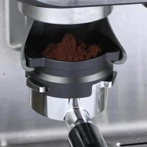 Rotating Espresso Dosing Ring 54mm Coffee Powder Receiving Dosing Ring Rotatable Aluminum Alloy Loop For Breville 8 Series Coffee Machines 1