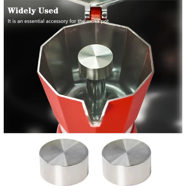 Stainless Steel Moka Pot Stovetop Splash Proof Valve Moka Pot Splash Proof Cover Splash Cap Espresso 2