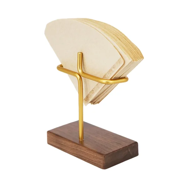 Wooden V60 Filter Paper Rack Filtering Papers Storage Holder Stand Coffee Tools Household Coffee Accessories Barista 4