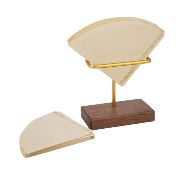 Wooden V60 Filter Paper Rack Filtering Papers Storage Holder Stand Coffee Tools Household Coffee Accessories Barista 1